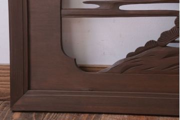 古民具・骨董　大正〜昭和期　古い木のアンティーク欄間