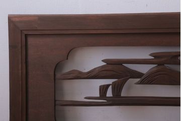 古民具・骨董　大正〜昭和期　古い木のアンティーク欄間