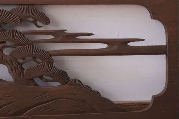 古民具・骨董　大正〜昭和期　古い木のアンティーク欄間