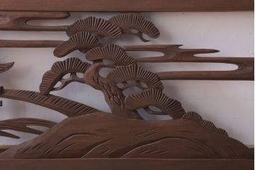 古民具・骨董　大正〜昭和期　古い木のアンティーク欄間