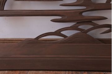 古民具・骨董　大正〜昭和期　古い木のアンティーク欄間