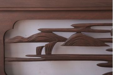 古民具・骨董　大正〜昭和期　古い木のアンティーク欄間