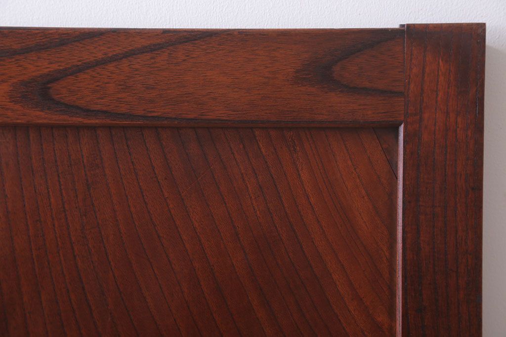 古民具・骨董　総欅材!シンプルなアンティーク板戸(2)