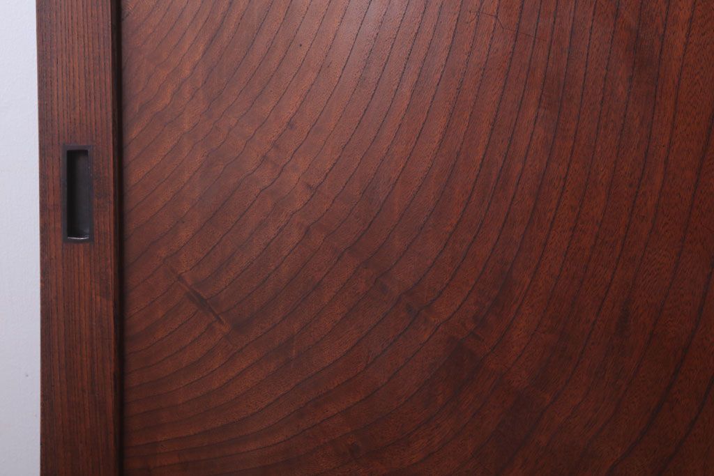 古民具・骨董　総欅材!シンプルなアンティーク板戸(2)