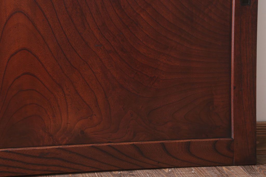 古民具・骨董　総欅材!シンプルなアンティーク板戸(2)