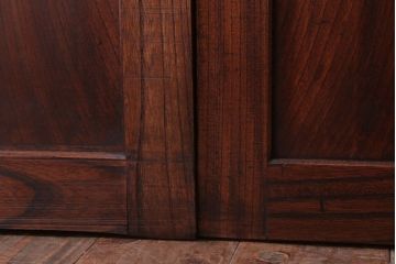 古民具・骨董　総欅材!シンプルなアンティーク板戸(2)