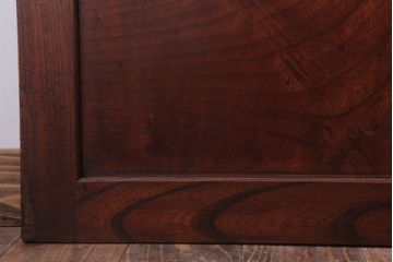 古民具・骨董　総欅材!シンプルなアンティーク板戸(2)