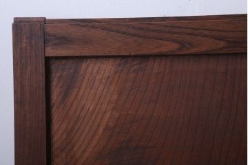 古民具・骨董　総欅材!シンプルなアンティーク板戸(2)