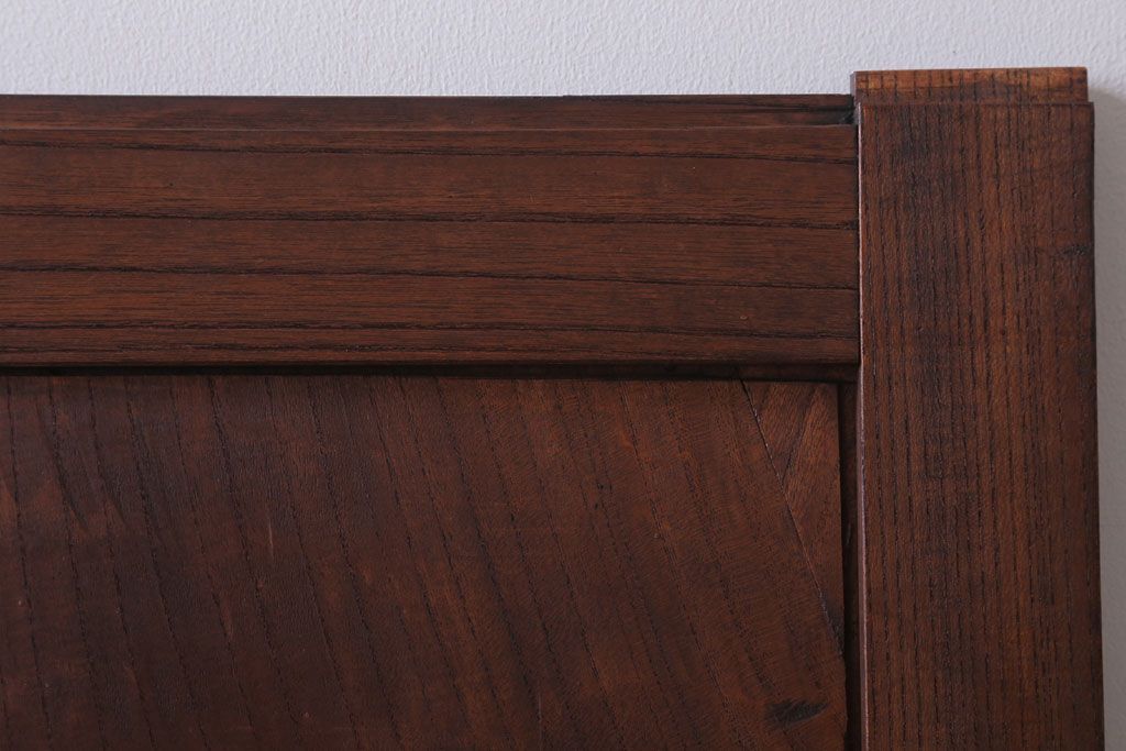 古民具・骨董　総欅材!シンプルなアンティーク板戸(2)