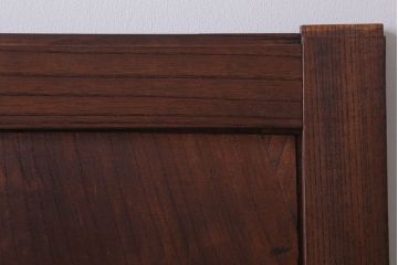 古民具・骨董　総欅材!シンプルなアンティーク板戸(2)