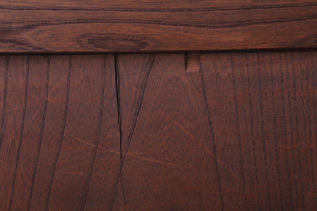 古民具・骨董　総欅材!シンプルなアンティーク板戸(2)