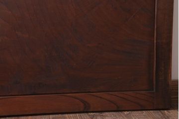 古民具・骨董　総欅材!シンプルなアンティーク板戸(2)