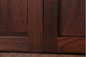 古民具・骨董　総欅材!シンプルなアンティーク板戸(2)