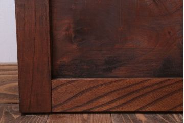 古民具・骨董　総欅材!シンプルなアンティーク板戸(2)