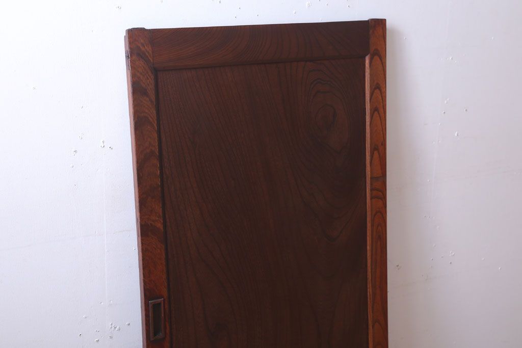 古民具・骨董　総欅材!シンプルなアンティーク板戸