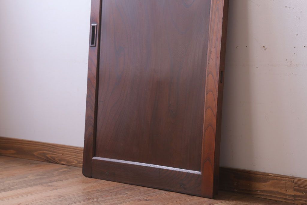 古民具・骨董　総欅材!シンプルなアンティーク板戸