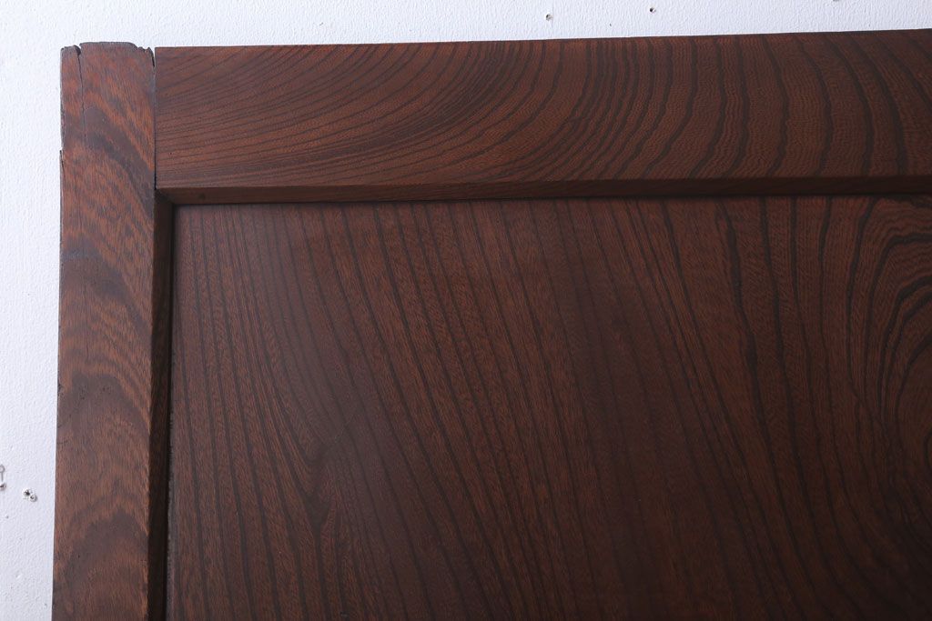 古民具・骨董　総欅材!シンプルなアンティーク板戸