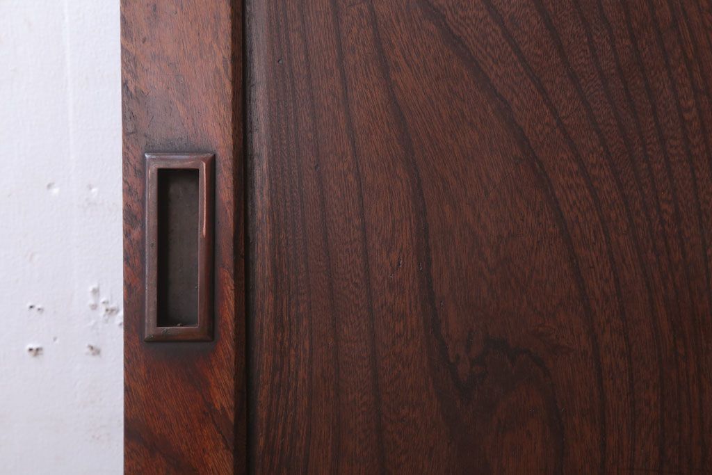 古民具・骨董　総欅材!シンプルなアンティーク板戸