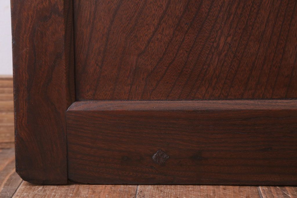 古民具・骨董　総欅材!シンプルなアンティーク板戸