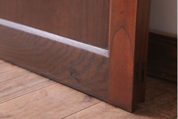 古民具・骨董　総欅材!シンプルなアンティーク板戸