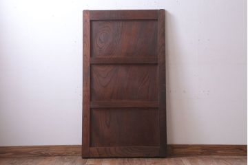 古民具・骨董　総欅材!シンプルなアンティーク板戸