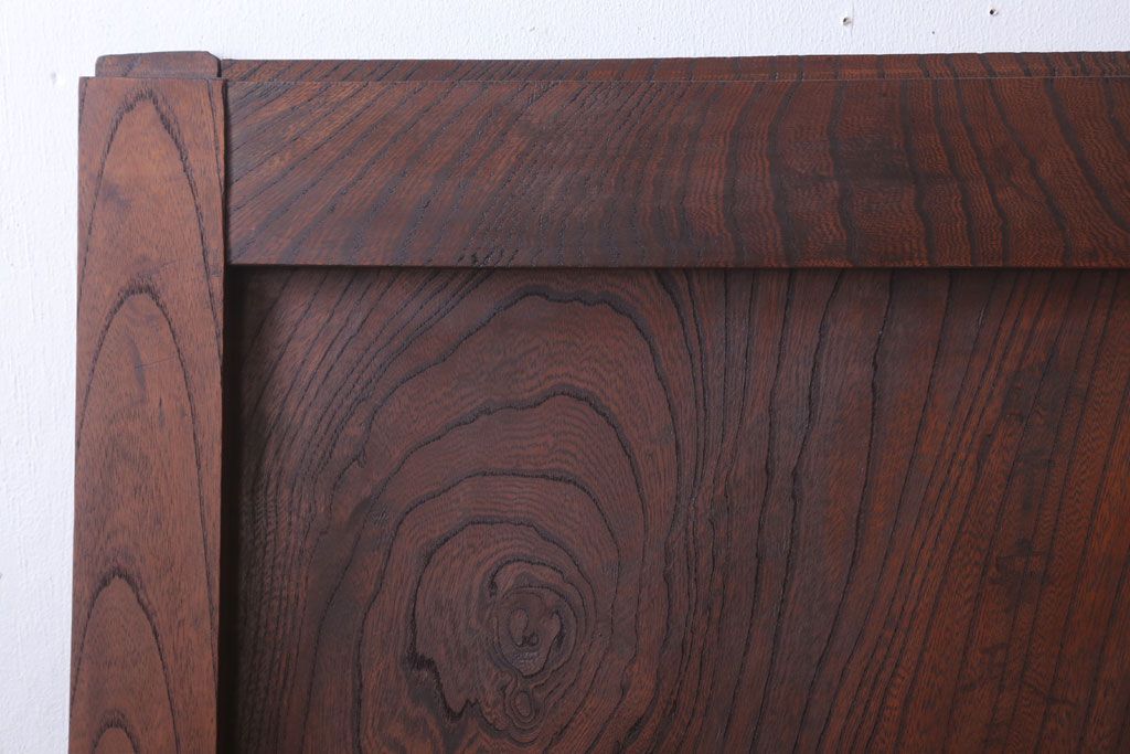 古民具・骨董　総欅材!シンプルなアンティーク板戸