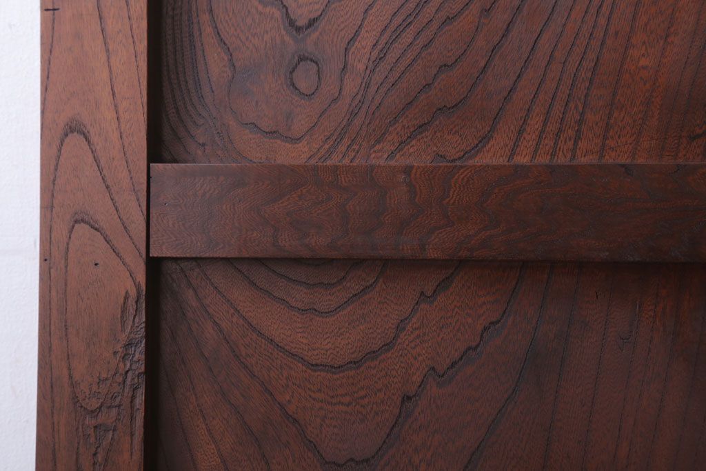 古民具・骨董　総欅材!シンプルなアンティーク板戸