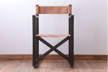 アンティーク家具　和モダン　日本楽器・山葉(ヤマハ)文化椅子　折り畳み式ロッキングチェア(椅子、折りたたみ式チェア)(R-021494)