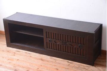 アンティーク家具　古民具・骨董　明治期　上品な時代箪笥ローボード