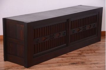 アンティーク家具　古民具・骨董　明治期　上品な時代箪笥ローボード