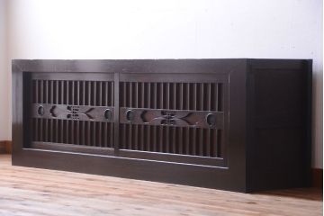 アンティーク家具　古民具・骨董　明治期　上品な時代箪笥ローボード