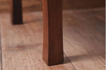 アンティーク家具　和製アンティーク　天板欅材一枚板!小さな角ちゃぶ台