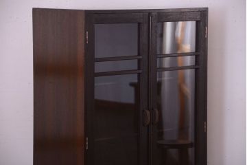 レトロ家具　昭和レトロ　古い木製のシンプルシックなブックケース(本箱)