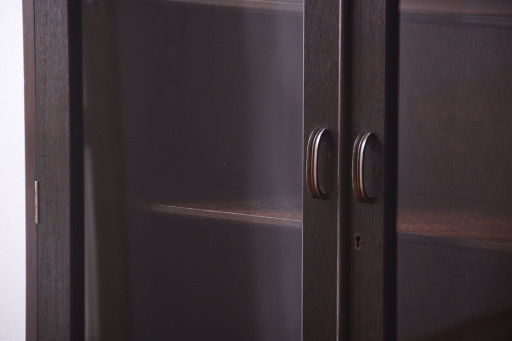 レトロ家具　昭和レトロ　古い木製のシンプルシックなブックケース(本箱)