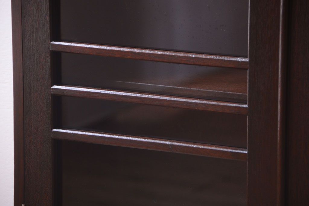 レトロ家具　昭和レトロ　古い木製のシンプルシックなブックケース(本箱)