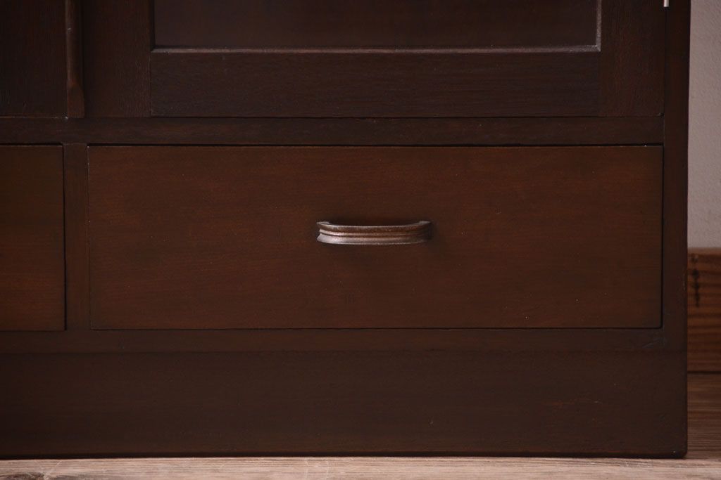 レトロ家具　昭和レトロ　古い木製のシンプルシックなブックケース(本箱)