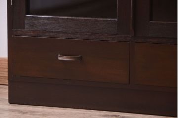 レトロ家具　昭和レトロ　古い木製のシンプルシックなブックケース(本箱)