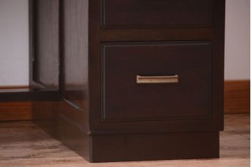 アンティーク家具　和製アンティーク　古い木の上品な片袖机(2)