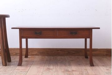 アンティーク家具　古民具・骨董　高級品!古いナラ材のアンティーク文机