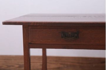 アンティーク家具　古民具・骨董　高級品!古いナラ材のアンティーク文机