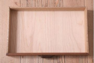 レトロ家具　昭和レトロ　古い木製の小ぶりなアンティーク書類ケース(カルテケース)