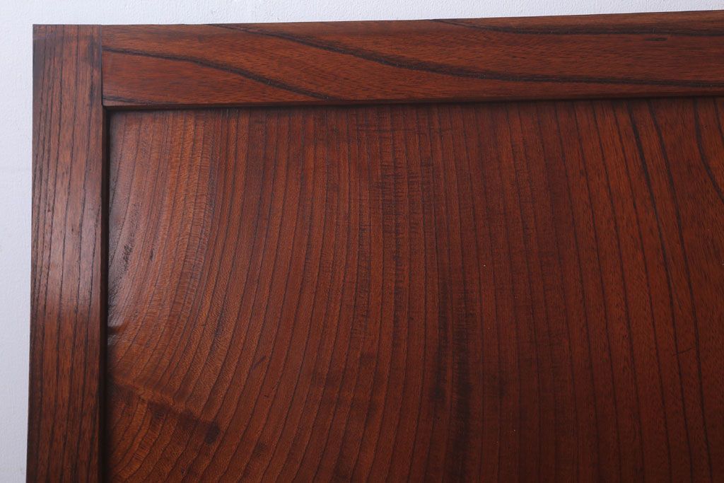 古民具・骨董　明治大正　総欅材!シンプルなアンティーク板戸(1)