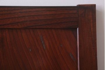 古民具・骨董　明治大正　総欅材!シンプルなアンティーク板戸(1)