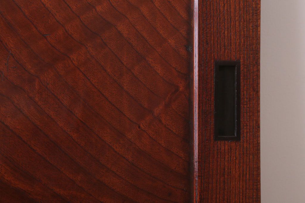 古民具・骨董　明治大正　総欅材!シンプルなアンティーク板戸(1)