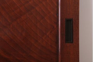 古民具・骨董　明治大正　総欅材!シンプルなアンティーク板戸(1)