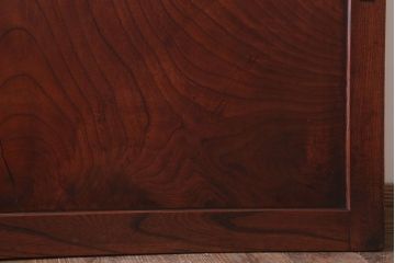 古民具・骨董　明治大正　総欅材!シンプルなアンティーク板戸(1)