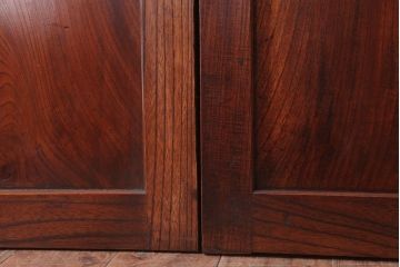 古民具・骨董　明治大正　総欅材!シンプルなアンティーク板戸(1)