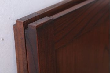 古民具・骨董　明治大正　総欅材!シンプルなアンティーク板戸(1)