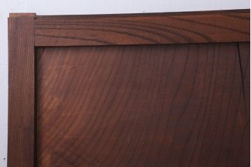 古民具・骨董　明治大正　総欅材!シンプルなアンティーク板戸(1)