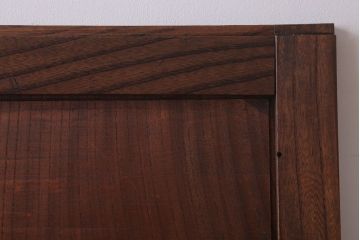 古民具・骨董　明治大正　総欅材!シンプルなアンティーク板戸(1)